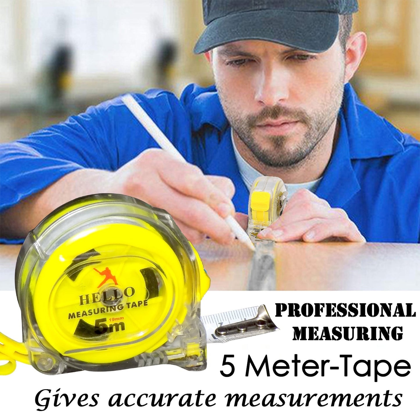 1685 Professional Measuring Tape- 5 Meter freeshipping - DeoDap