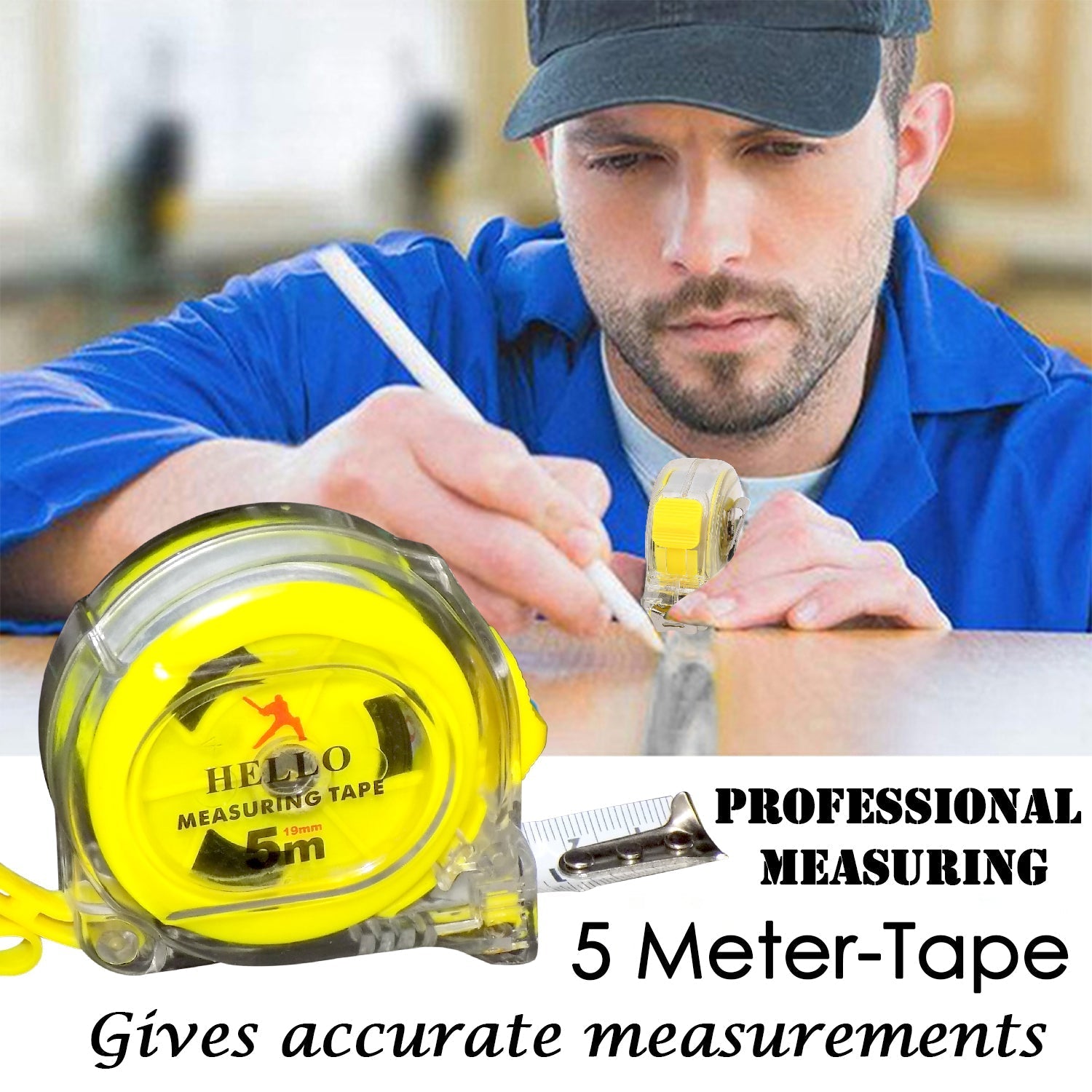 1685 Professional Measuring Tape- 5 Meter freeshipping - DeoDap