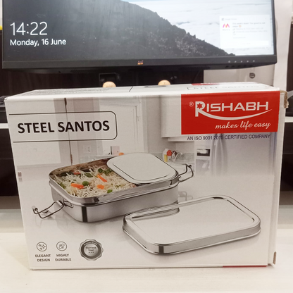 AM5650 Rishabh Stainless Steel (Santos) Lunchbox for School and Office