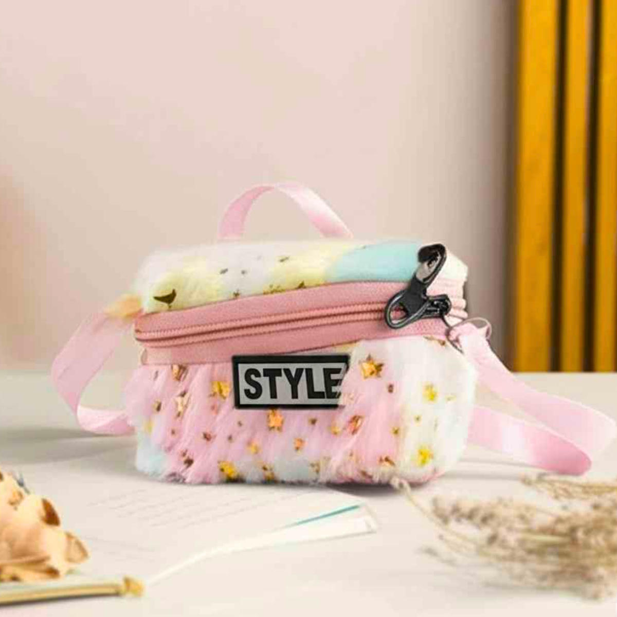 AM5431 Fur Medium Size Multidesign Bag-1pc