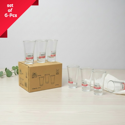 AM7747 Qianli Clear Glass Shot Glasses Set (6-Piece, Item Y311)