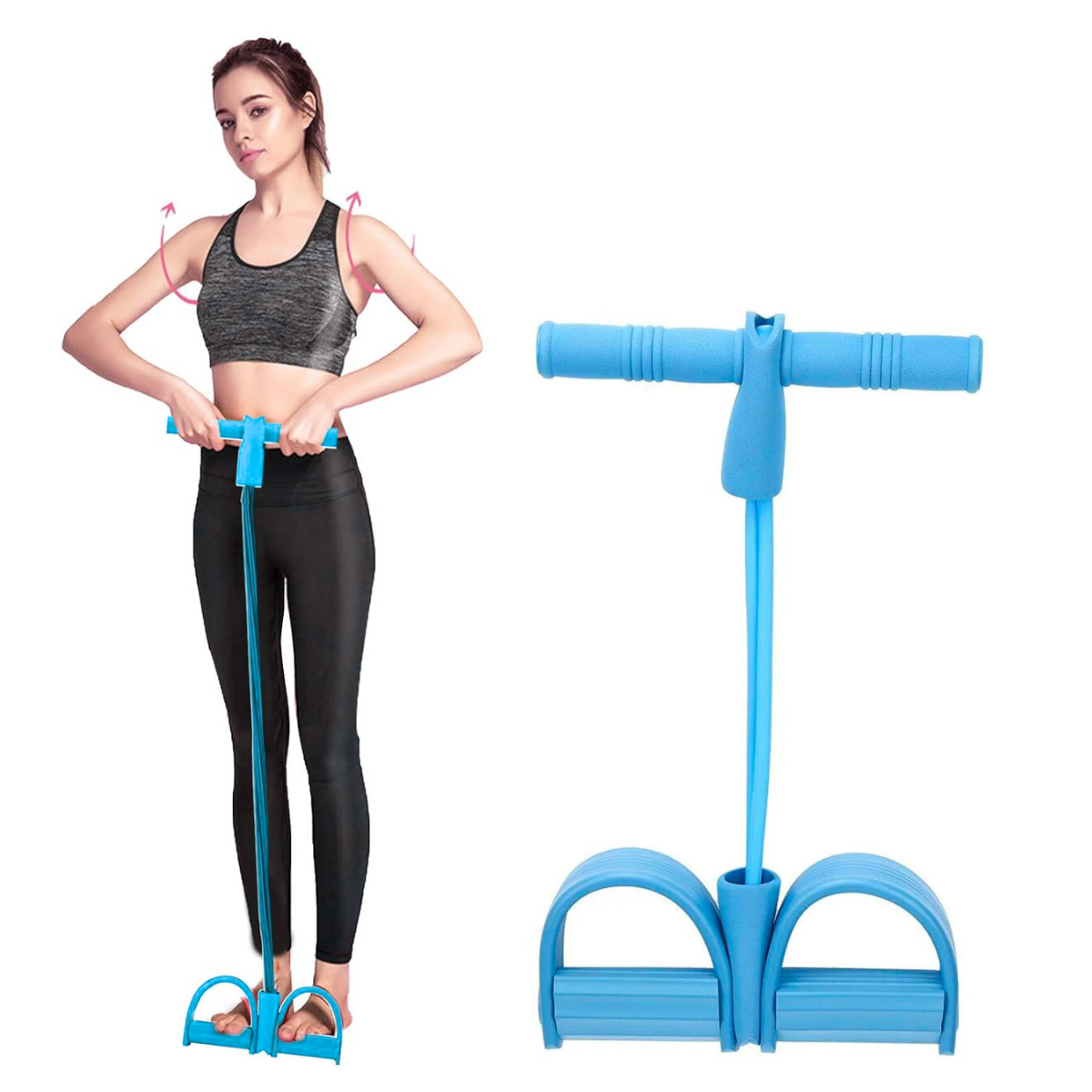 AM5518 Pedal Exerciser, Yoga Resistance Band, Latex for Yoga Workout(Pull rope)