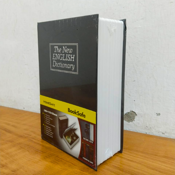 AM5421 Book Safe Box with Key Lock,Perfect for Traveling, Store Money, Jewelry, and Passport