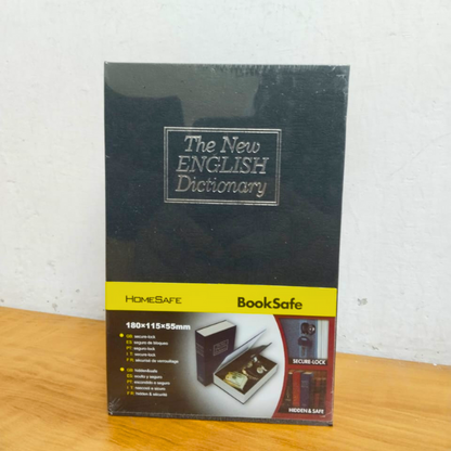 AM5421 Book Safe Box with Key Lock,Perfect for Traveling, Store Money, Jewelry, and Passport