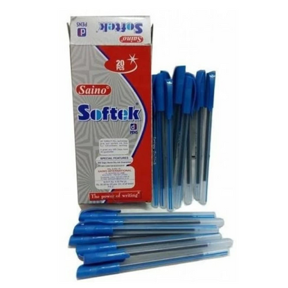 AM5499 Saino Softek Pens | 20 Pens | Blue Ink