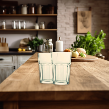 AM3329 Cello Bello Glass Tumbler 280ml Set of 6 Pcs Transparent