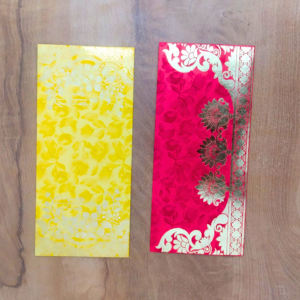 AM3852 Red Chatri Design Printed Shagun Envelopes (Pack of 10)