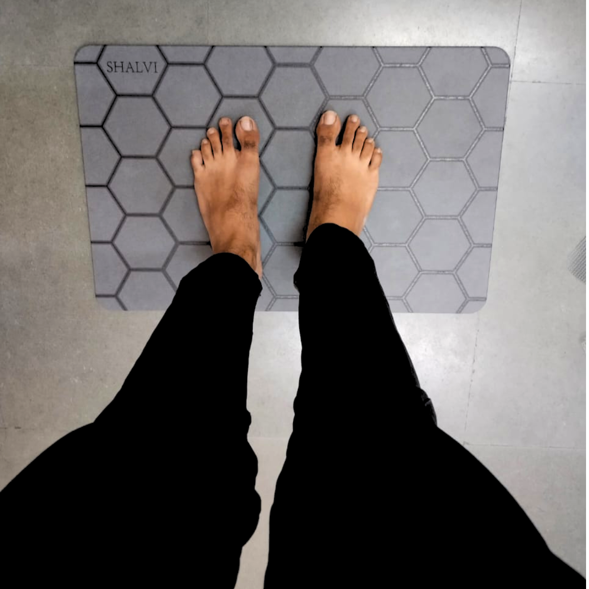 AM5484 Stone Bath Mat- Multidesign, Quick Dry & Non-Slip Diatomaceous Earth Bath Mat for Bathroom and Kitchen