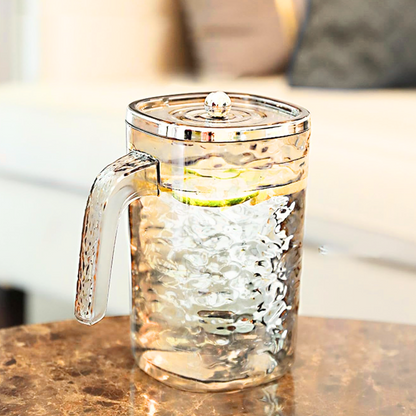 AM5789 Transparent Square Jug - Unbreakable Stylish Drinking Beverage, Soft Drinks & Water Jug with Plastic Lid