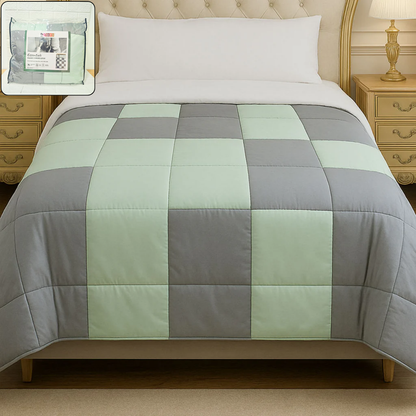 Di0017 Welspun Essentials Classic Corner Single Bed Quilt - 1.52mtr x 2.28mtr