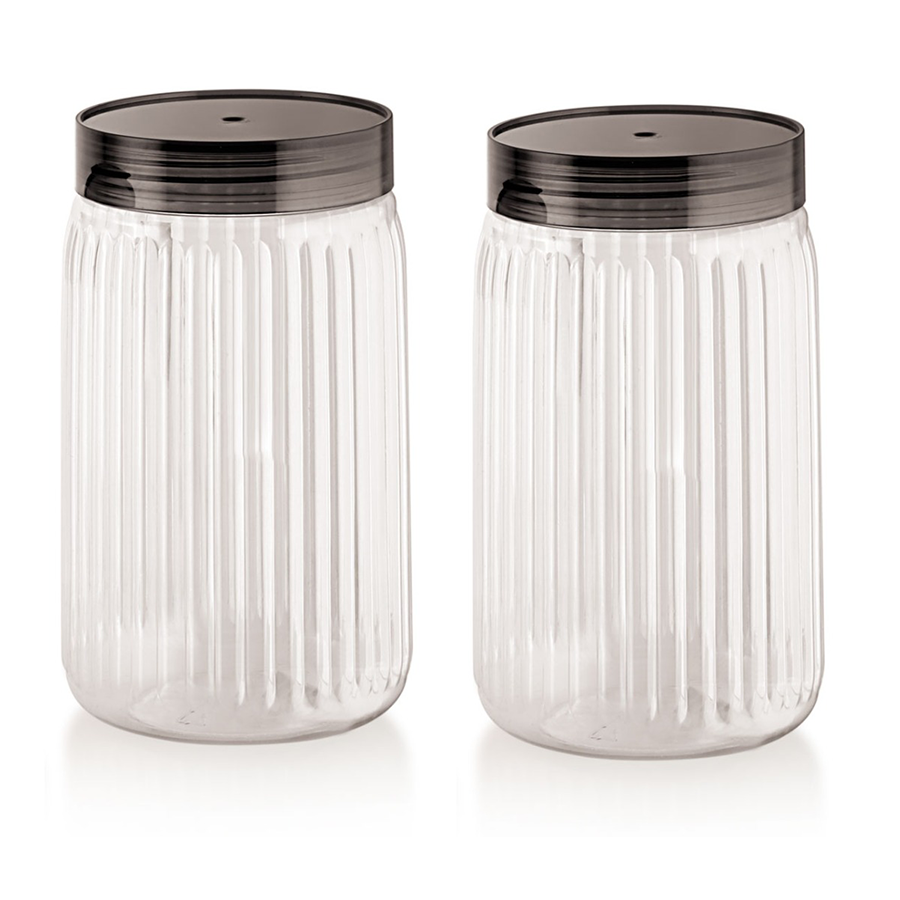 AM2810 Rishabh valentino 2200ml Pet Kitchen Storage Signature PET Container 2200ML (3PC SET)