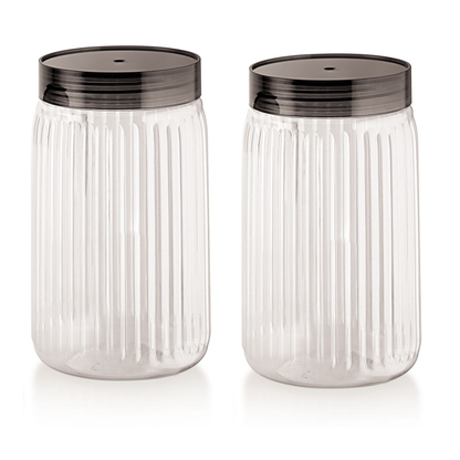 AM2810 Rishabh valentino 2200ml Pet Kitchen Storage Signature PET Container 2200ML (3PC SET)