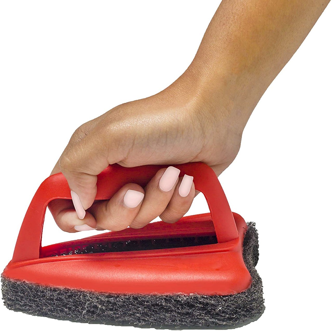 1403 Bathroom Brush with abrasive scrubber for superior tile cleaning - DeoDap