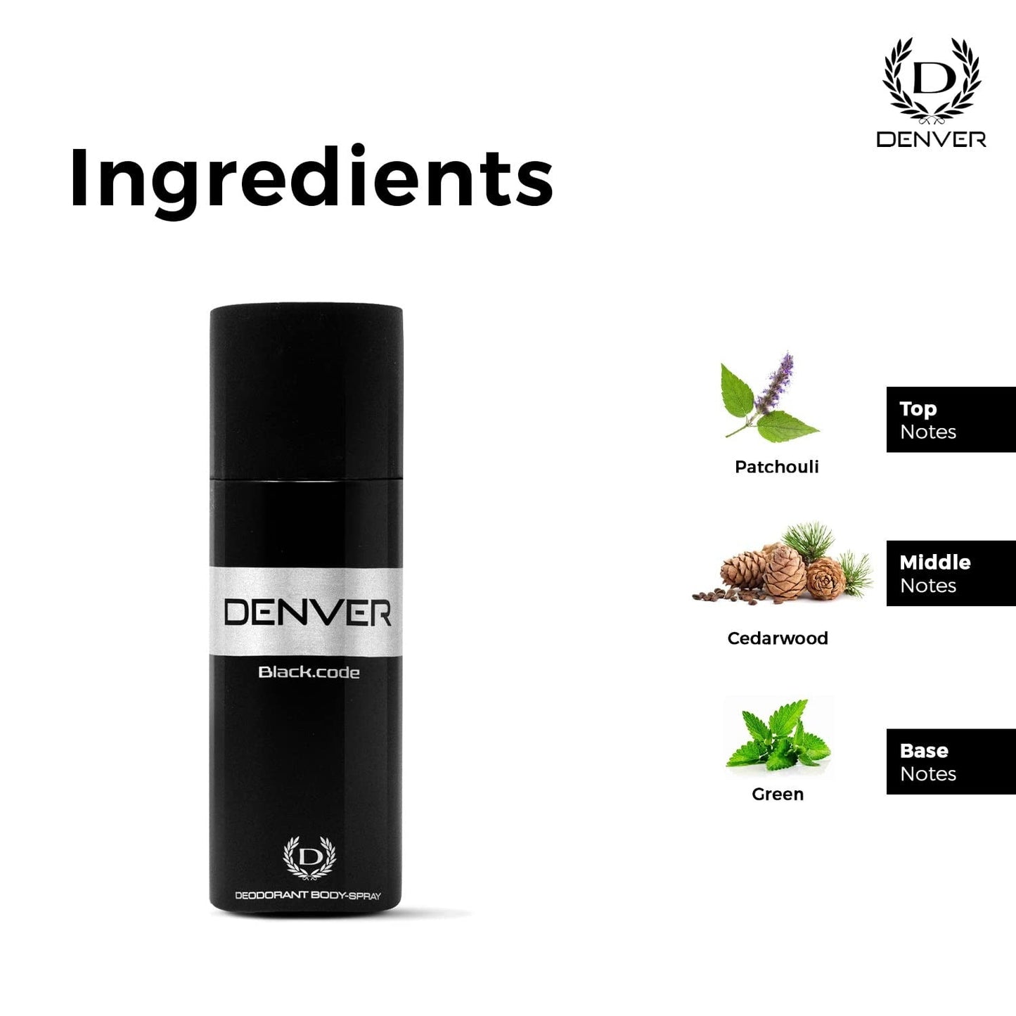 AM0258 DENVER Black.code Deo 150ML