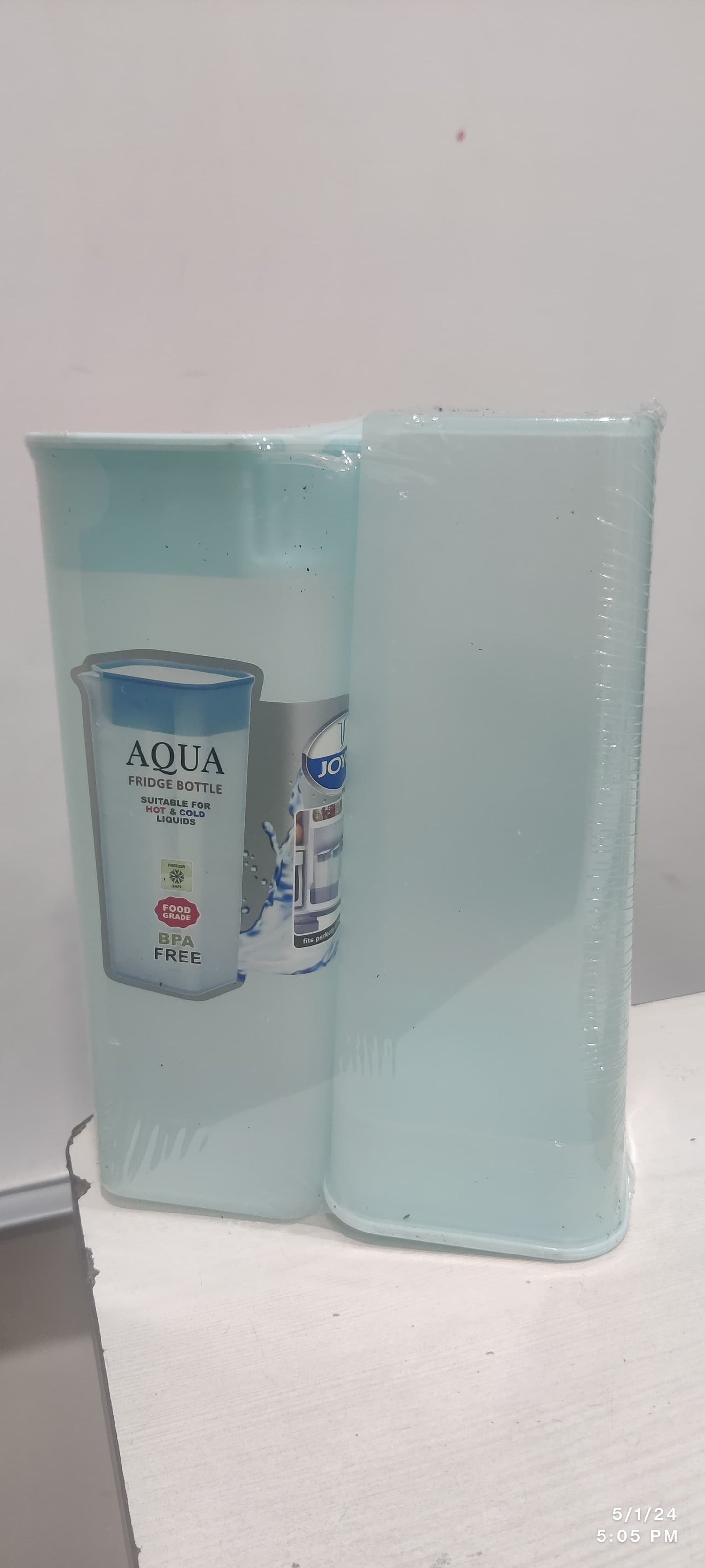 Am0501 Aqua Food Grade Fridge Square Water Bottle Set Of 2