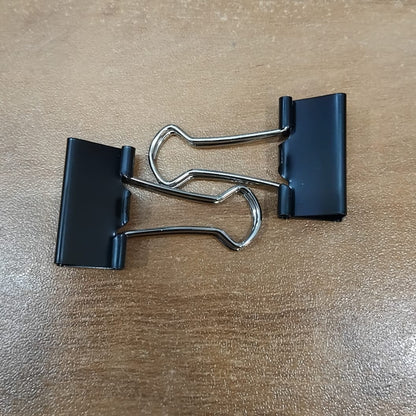 AM2138 Mini Black Clip 12Pcs Binder Clip 25mm
