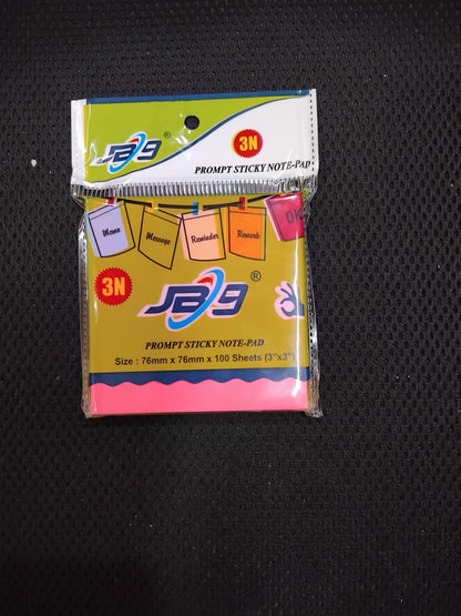 AM2173 Mix Prompt Sticky Note Pad 100 Sheets (3x3) Multicolour