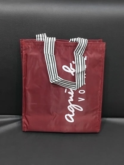 AM2914 Polyester Voyage logo Red Printed Tote Bag lunch bag 1 NO