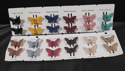 AM1226 Butterfly Hair Claw Hair Accessories Trendy 2 Pcs Clips Clutches For Women & Girls Hair Accessories For Set Pack Of 2 Multicolour