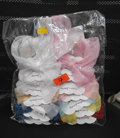 AM1215 Bow Hair Clip Multicolour for Girls Pack of One
