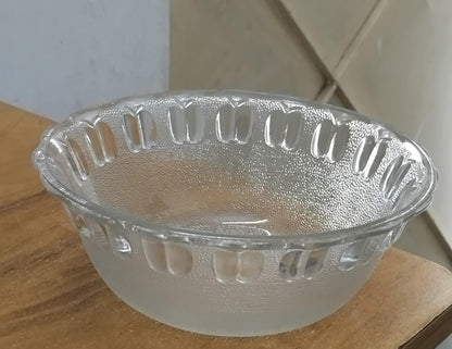 AM3019 Popular Bright Mixing Bowl Fruit Storage Glass Bowl with Decorative Apple Shape Design And Clear Glass Bowls 1 Piece