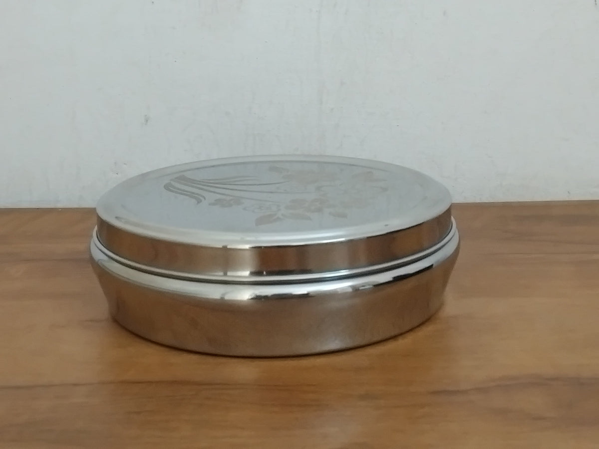 AM3116 Madhuram Prime Quality (12) Belly Masala Dabba Stainless Steel Spice Box 1 Piece