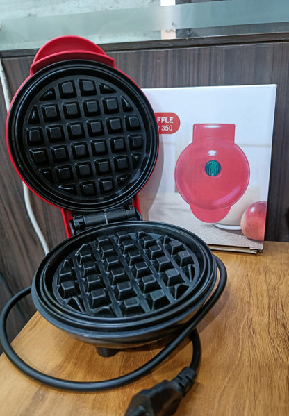 10007 Mini Waffle Maker Non-Stick 4 Inch- 350 Watts