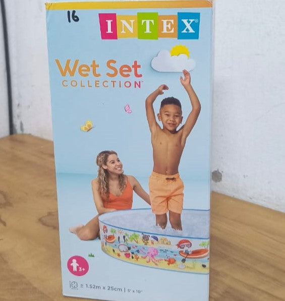 AM3973 Intex Wet Set Collection Snorkel Buddies Snapset Pool, Multi Color (1.52m x 25cm)