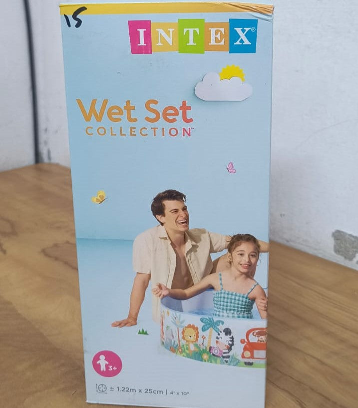 AM3974 Intex Wet Set Collection Snorkel Buddies Snapset Pool, Multi Color (1.22m x 25cm)
