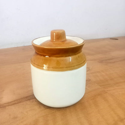 AM5088 White And Brown Pickle Jar (Pack Of 400ml)