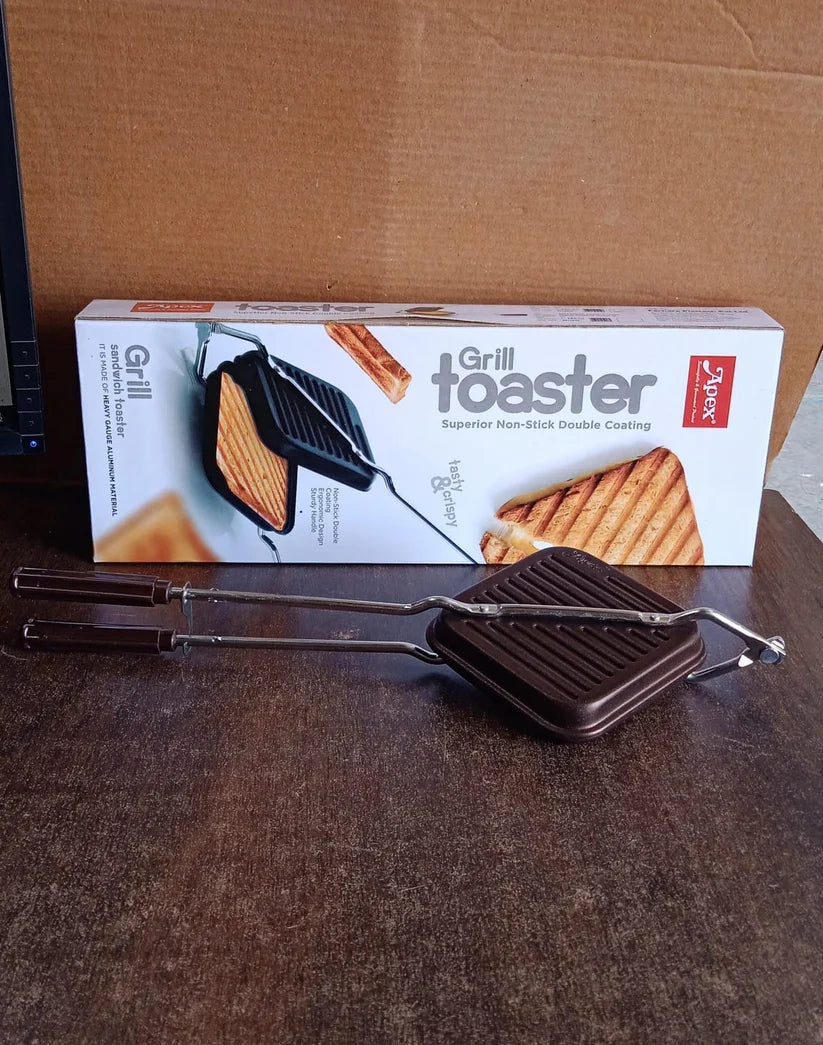 11682 Apex Heavy Gauge Aluminium Grill Sandwich Toaster