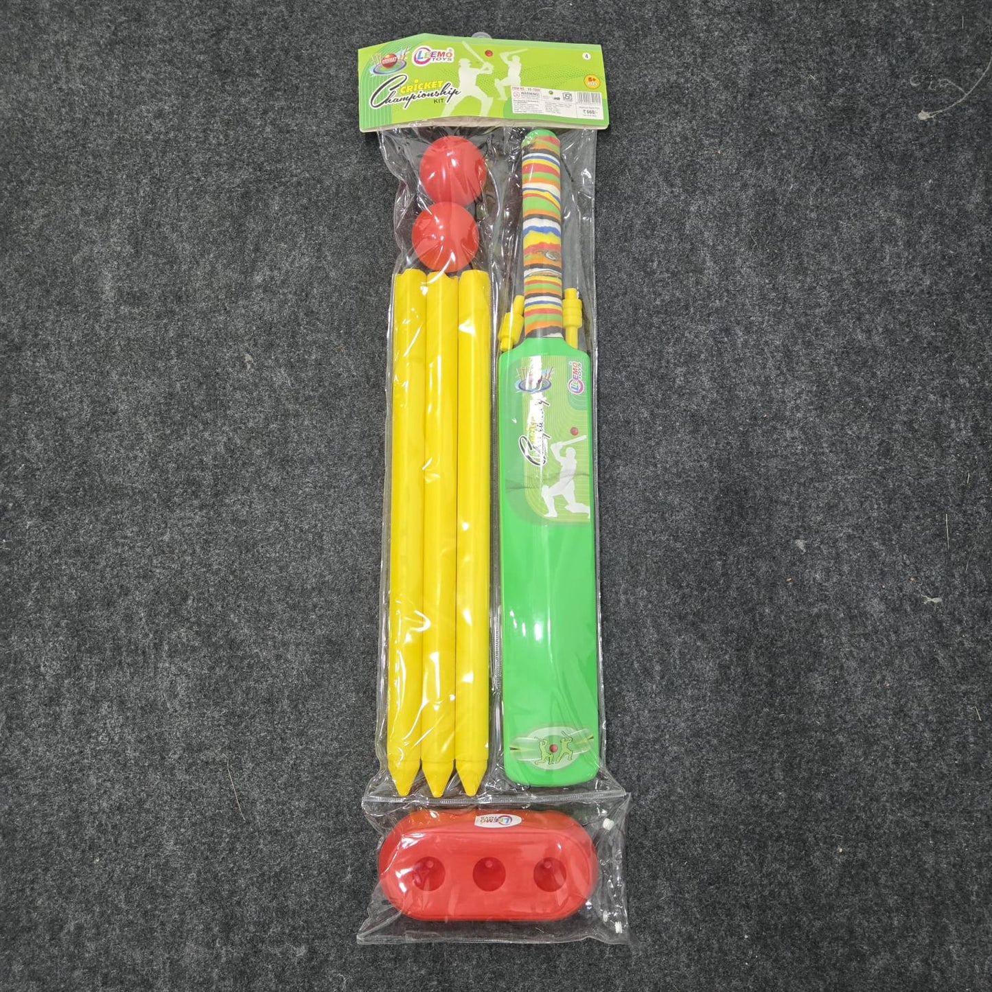 AM7072 Leemo Toys Plastic Cricket Championship Kit for Kids (Ages 5+)