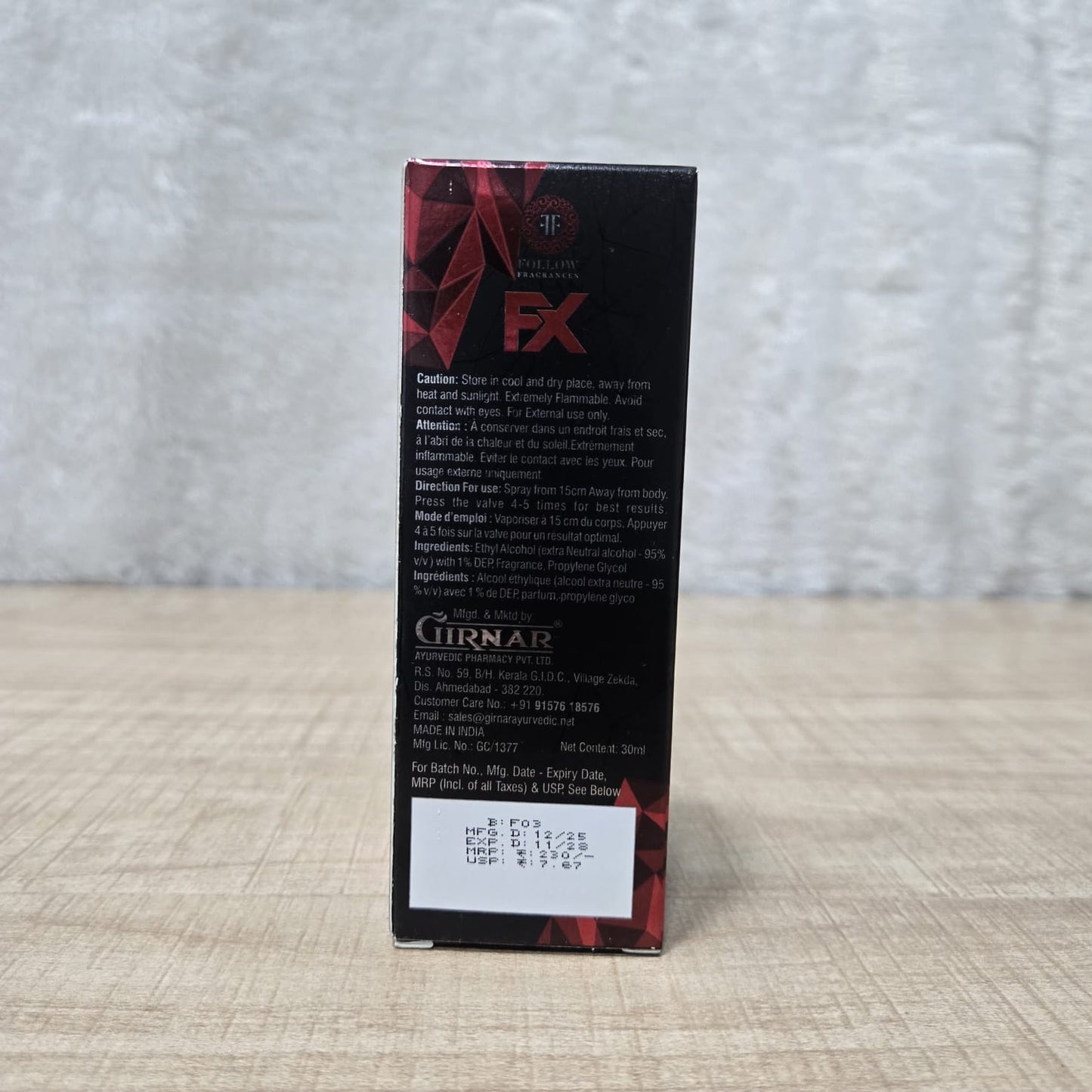 AM7085 Fragrances FX Eau De Parfum for Men & Women -30ml