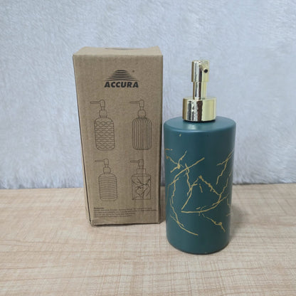 AM7131 Accura Luxury Marble Print Glass Liquid Soap Dispenser