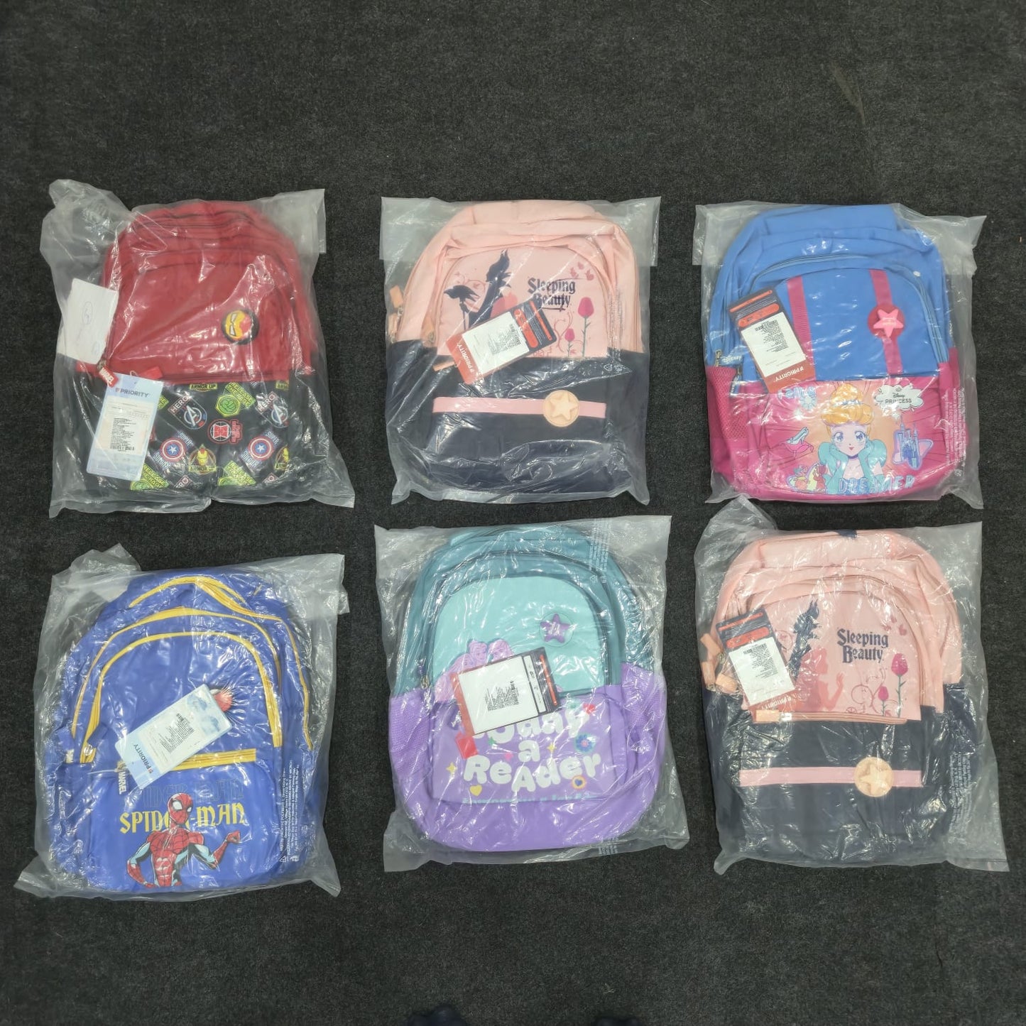 AM7139 Priority Fidgety Series 16-Inch Character School Bag - Mix Design