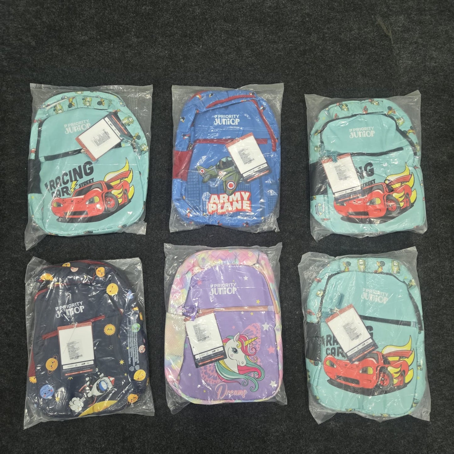 AM7142 Priority Junior Peach Series School Bag for Kids - Mix Design - (16in)