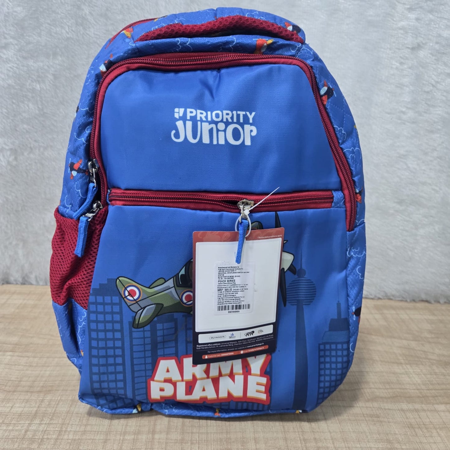 AM7142 Priority Junior Peach Series School Bag for Kids - Mix Design - (16in)