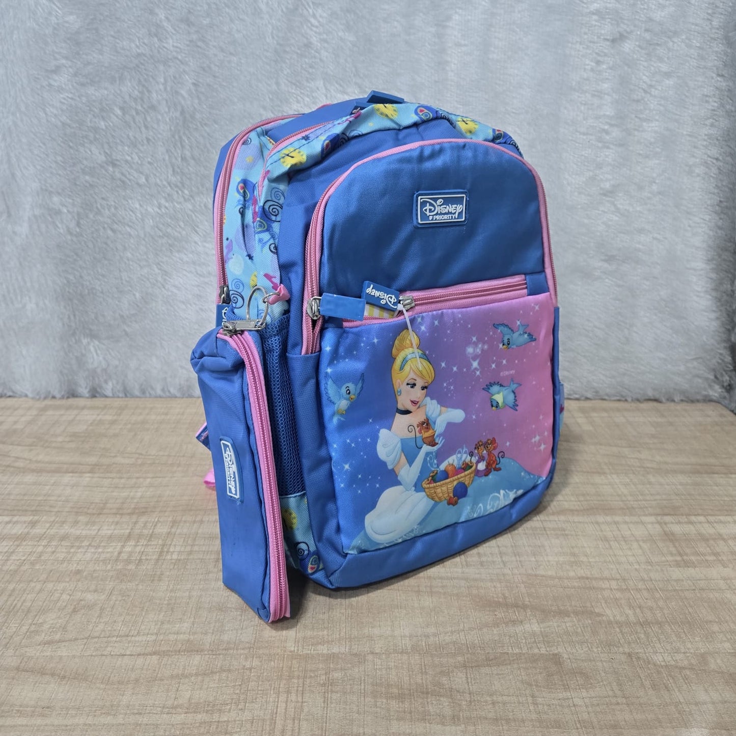 AM7143 Priority Teaberry Series School Bag with Detachable Pouch - Mix Design - (14in)