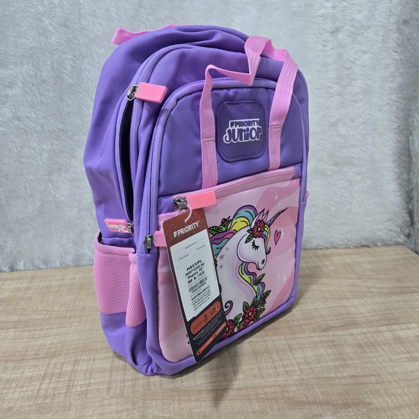 AM7144 Priority Junior Unicorn "Popins" 16-inch School Bag - Mix Design