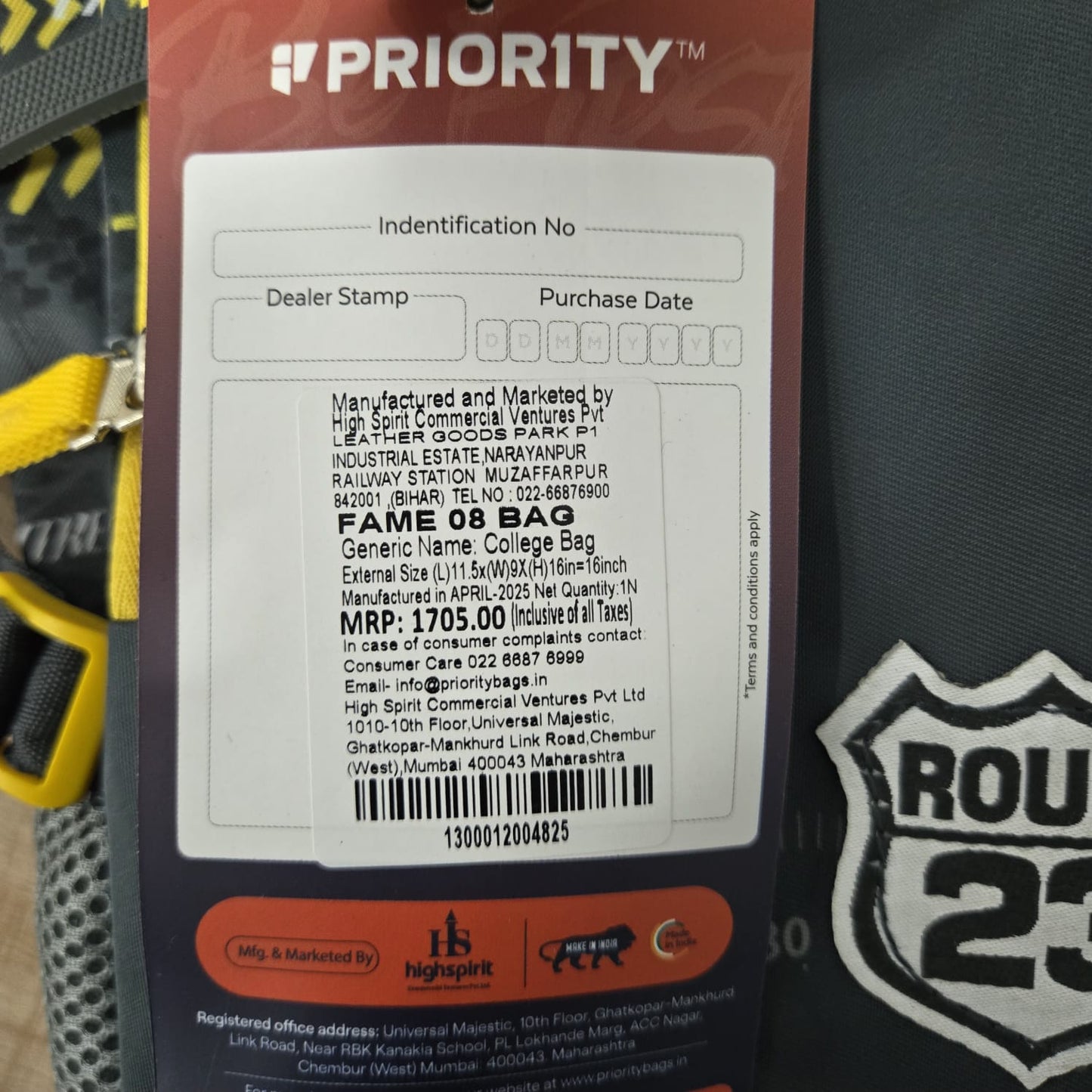 AM7150 Priority Fame Mix Durable College & School Backpack - (16in)