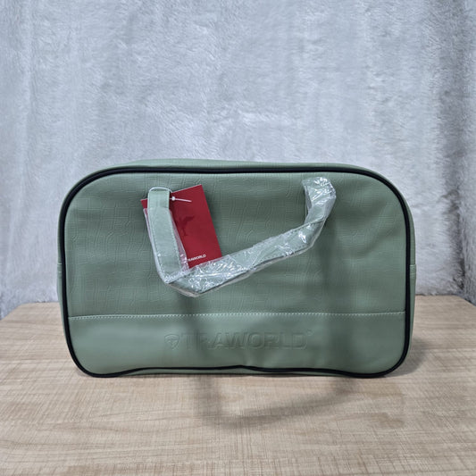 AM7153 Traworld Cult 001 Sage Green Croc-Textured Travel Bag