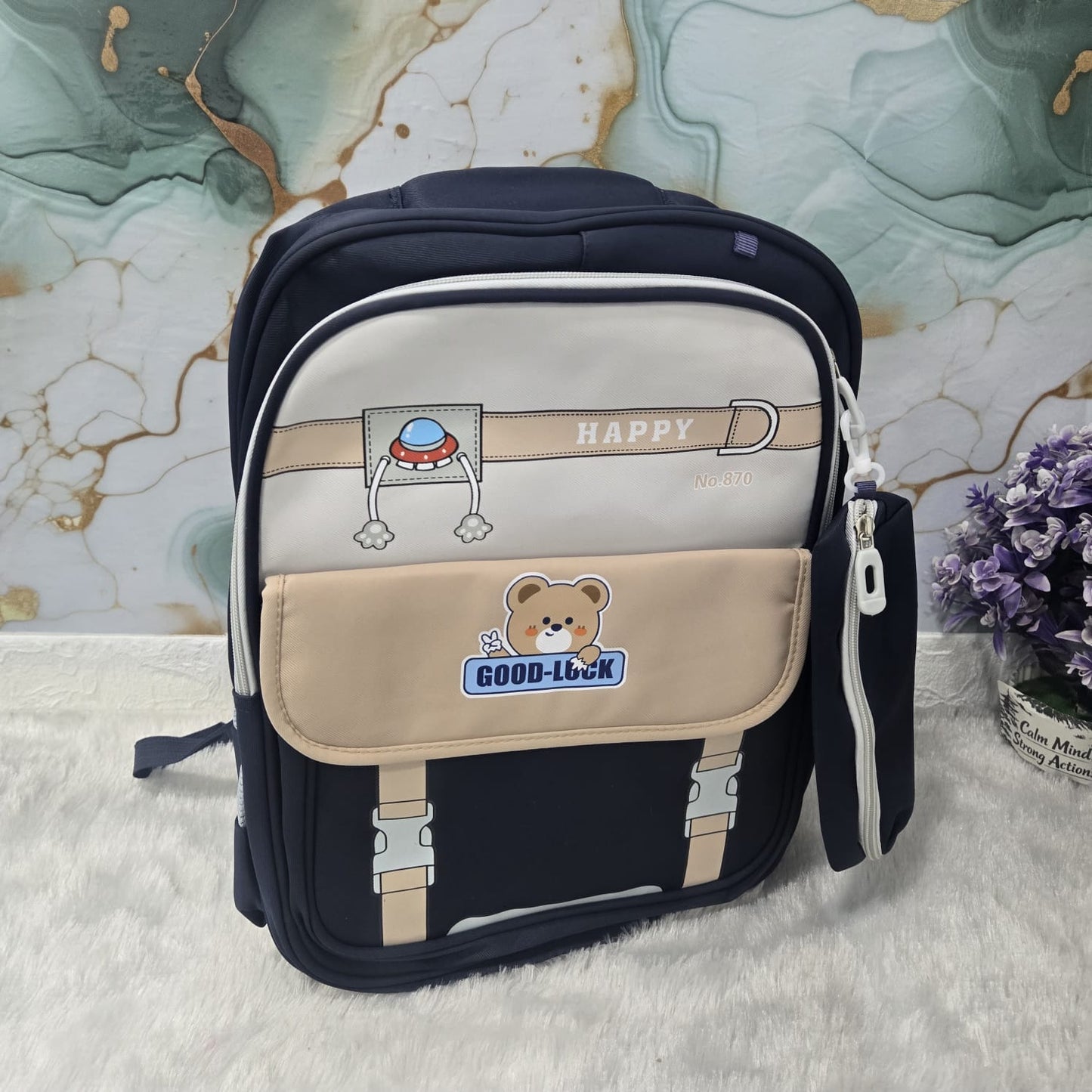 AM7186 SB107 Premium Multi-Pocket Kids' School Backpack