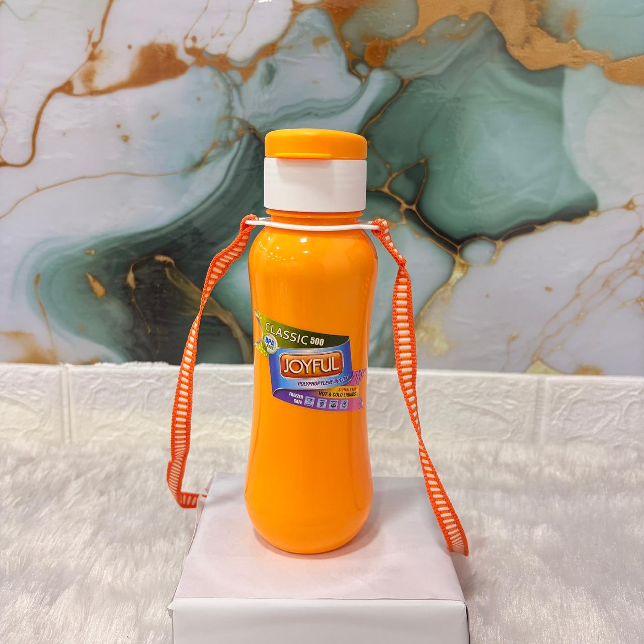 AM7164 Joyful Classic-500 Leak-Proof Kids Water Bottle with Carrying Strap