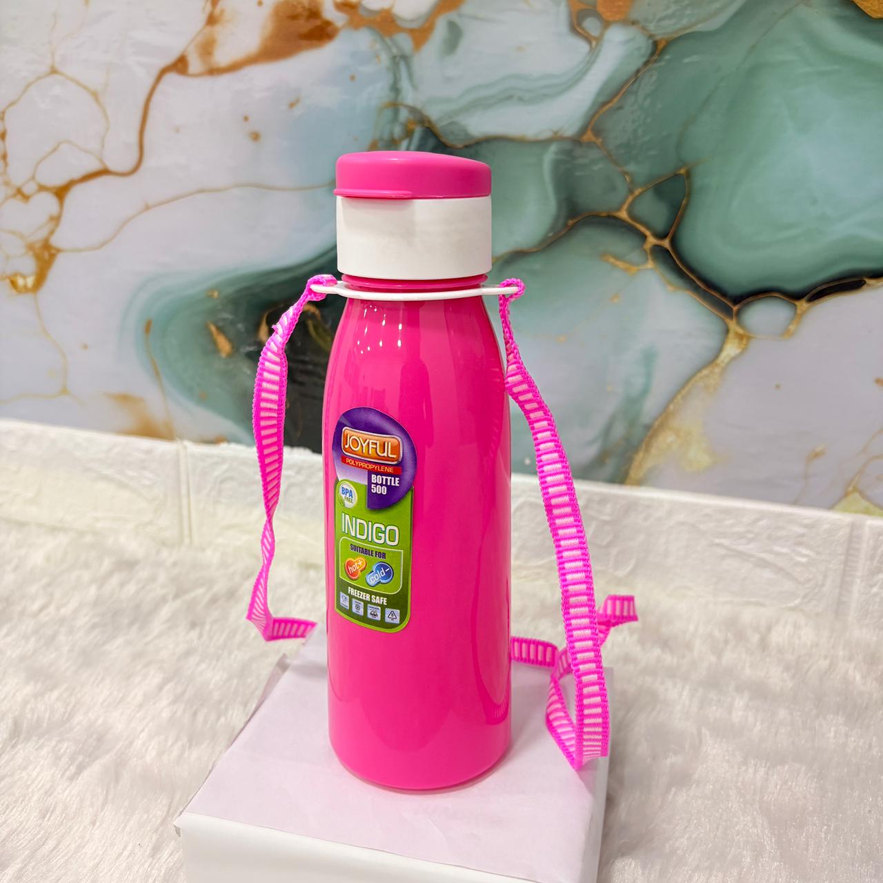 AM7162 Joyful Indigo-500 Leak-Proof Kids Water Bottle with Strap