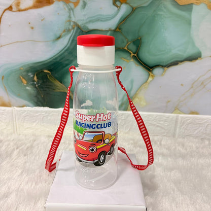 AM7163 Joyful Cool Aqua-550 Printed Kids Water Bottle with Carry Strap