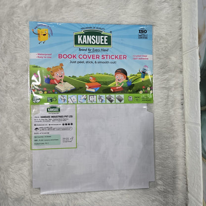 AM7194 Kansuee Crystal Clear Book Cover Stickers (10 Sheets) – 47x34cm