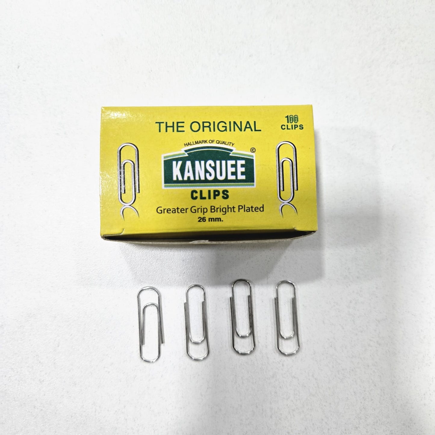 AM7197 Kansuee 26mm Bright Plated Silver Paper Clips
