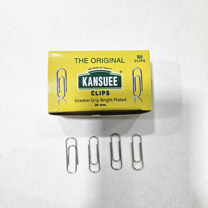 AM7197 Kansuee 26mm Bright Plated Silver Paper Clips