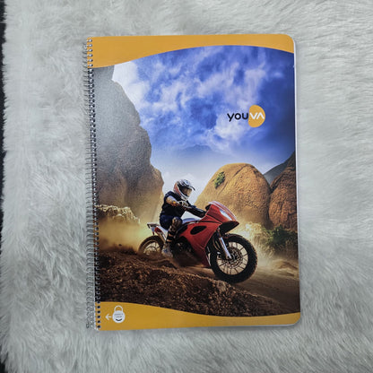 AM7199 Youva Navneet Spiral Long Book (A4 Size, Single Line, 172 Pages)