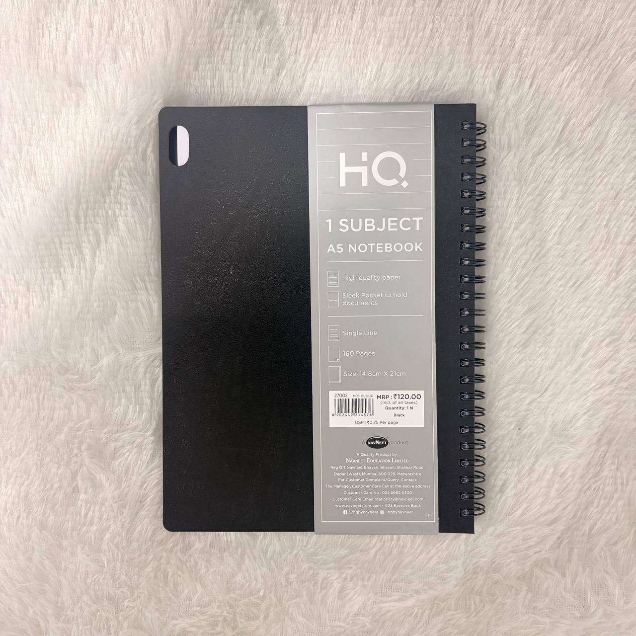 AM7198 HQ 1-Subject A5 Spiral Diary (Mix-Colour, 160 Pages)